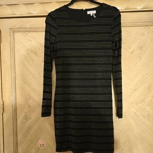 1. State Pinstripe dress in black/ green. Size small.